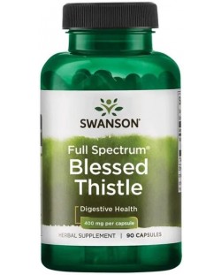 Full Spectrum Blessed Thistle, 400 mg, 90 капсули, Swanson