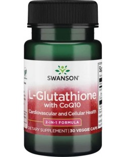 L-Glutathione with CoQ10, 30 капсули, Swanson
