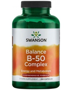 Balance B-50 Complex, 250 капсули, Swanson