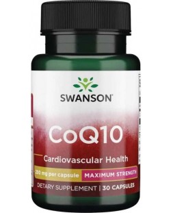 CoQ10, 200 mg, 30 капсули, Swanson