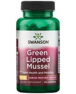 Green Lipped Mussel, 500 mg, 60 капсули, Swanson