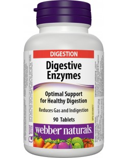 Digestive Еnzymes, 90 таблетки, Webber Naturals