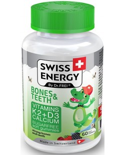 Bones & Teeth, 60 желирани таблетки, Swiss Energy