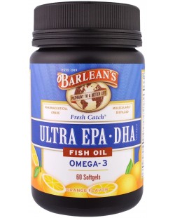 Ultra EPA-DHA, 60 меки капсули, Barlean's