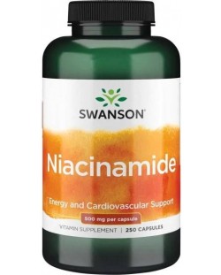 Niacinamide, 500 mg, 250 капсули, Swanson