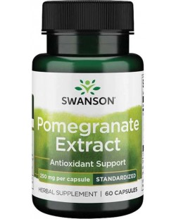 Pomegranate Extract, 250 mg, 60 капсули, Swanson