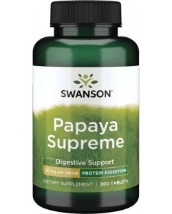 Papaya Supreme, 50 mg, 300 таблетки, Swanson