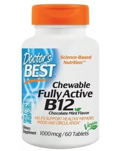 Fully Active B12, 1000 mcg, 60 таблетки, Doctor's Best