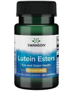 Lutein Esters, 20 mg, 60 меки капсули, Swanson