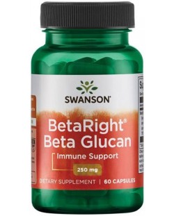 BetaRight Beta Glucans, 250 mg, 60 капсули, Swanson