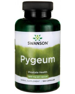 Pygeum, 125 mg, 100 капсули, Swanson