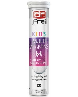 Хранителна добавка Dr. Frei - Kids Multivitamins, 20 таблетки