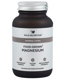Food-Grown Magnesium, 60 капсули, Wild Nutrition