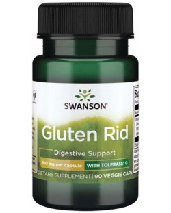 Gluten Rid, 100 mg, 90 растителни капсули, Swanson