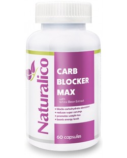 Carb Blocker Max, 60 капсули, Naturalico