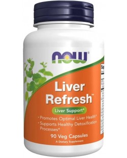 Liver Refresh, 90 растителни капсули, Now