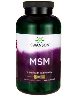 MSM, 1000 mg, 240 капсули, Swanson