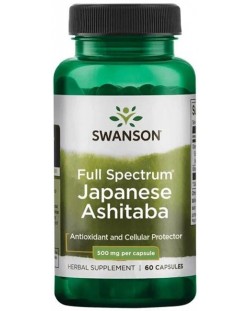 Full Spectrum Japanese Ashitaba, 500 mg, 60 капсули, Swanson