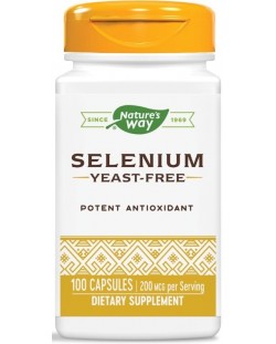 Selenium, 200 mcg, 100 капсули, Nature's Way