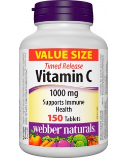 Vitamin С, 1000 mg, 150 таблетки, Webber Naturals