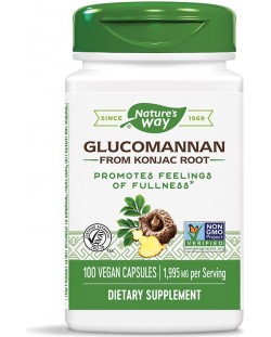 Glucomannan, 100 капсули, Nature's Way