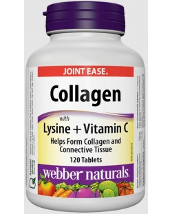Collagen Lysine + Vitamin C, 120 таблетки, Webber Naturals