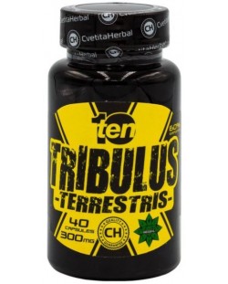 10/ten Tribulus Terrestris, 300 mg, 40 капсули, Cvetita Herbal