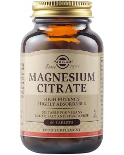 Magnesium Citrate, 200 mg, 60 таблетки, Solgar