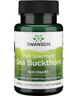 Full Spectrum Sea Buckthorn, 60 капсули, Swanson