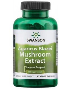 Agaricus Blazei Mushroom Extract, 90 капсули, Swanson