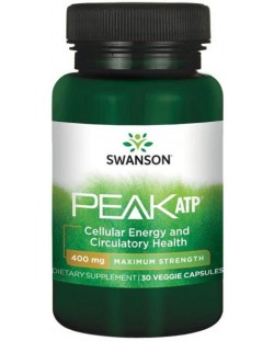 Peak ATP, 400 mg, 30 растителни капсули, Swanson