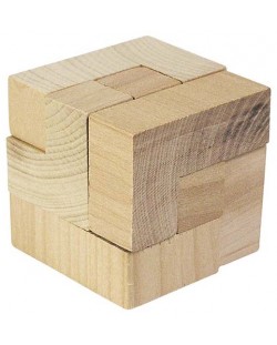 Дървен пъзел Goki - Магически куб