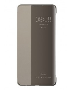 Калъф Huawei - Smart View Flip Elle, P30, бежов