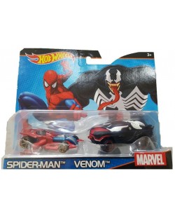 Комплект Mattel Hot Wheels - Spider-Man и Venom