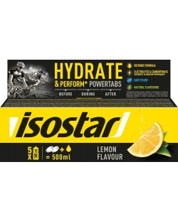 Hydrate & Perform Powertabs, lemon, 10 ефервесцентни таблетки, Isostar