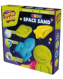 Игрален комплект Play-Toys - Неонов кинетичен пясък, Космос
