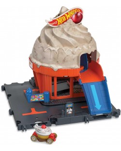 Игрален комплект Hot Wheels City - Сладолед с количка 