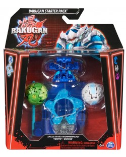 Игрален комплект Bakugan - Special Attack, Hammerhead, Ventri, Smoke