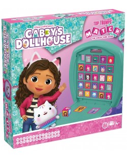 Игра с карти и кубчета Top Trumps Match - Gabby's Dollhouse