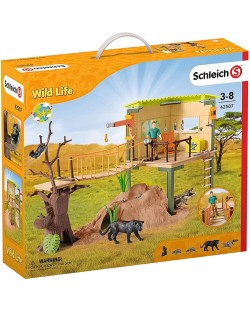 Игрален комплект Schleich Wild Life - Приключенска рейнджърска станция