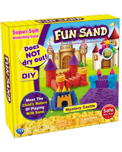 Игрален комплект Fun Sand - Кинетичен пясък, замъци