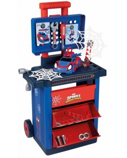 Игрален комплект Smoby - Количка с инструменти Spidey 