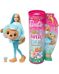 Игрален комплект Barbie Cutie Reveal - Кукла с костюм на мече-делфин