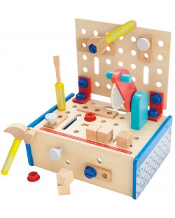 Игрален комплект Acool Toy - Работна маса с циркуляр и инструменти