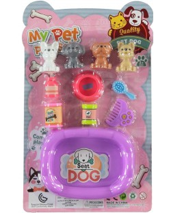 Игрален комплект RS Toys - Кученца с аксесоари за баня, асортимент