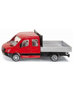 Метална количка Siku Super - Товарен камион с платформа Mercedes-Benz Sprinter, 1:50