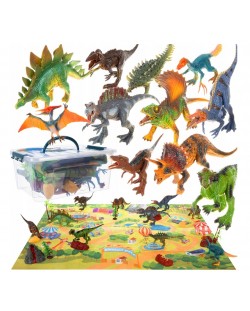 Игрален комплект Kruzzel - Динозаври с постелка