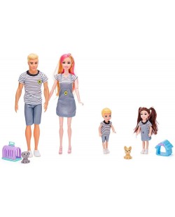 Игрален комплект Woodyland - Семейство кукли