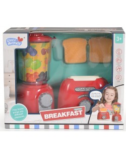 Игрален комплект Little Actress - Сет за закуска, сокоизтисквачка и тостер