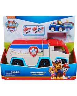 Игрален комплект Spin Master Paw Patrol - Отряд кученца с превозно средство 